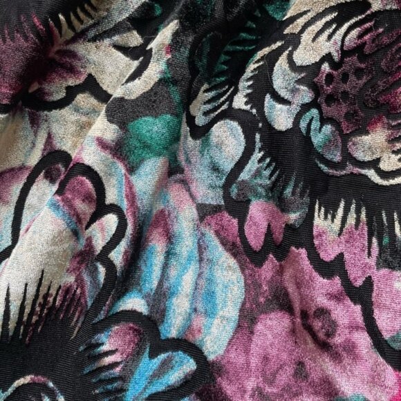 Jessy B velvet floral dress size L - Picture 4 of 7